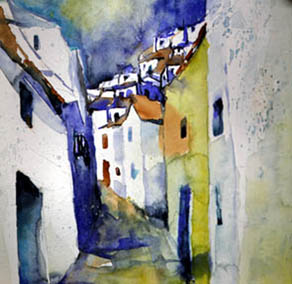 aquarell andalusien