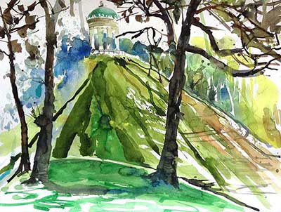 München Aquarell Monopterus