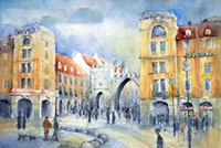 Aquarelle Stachus München